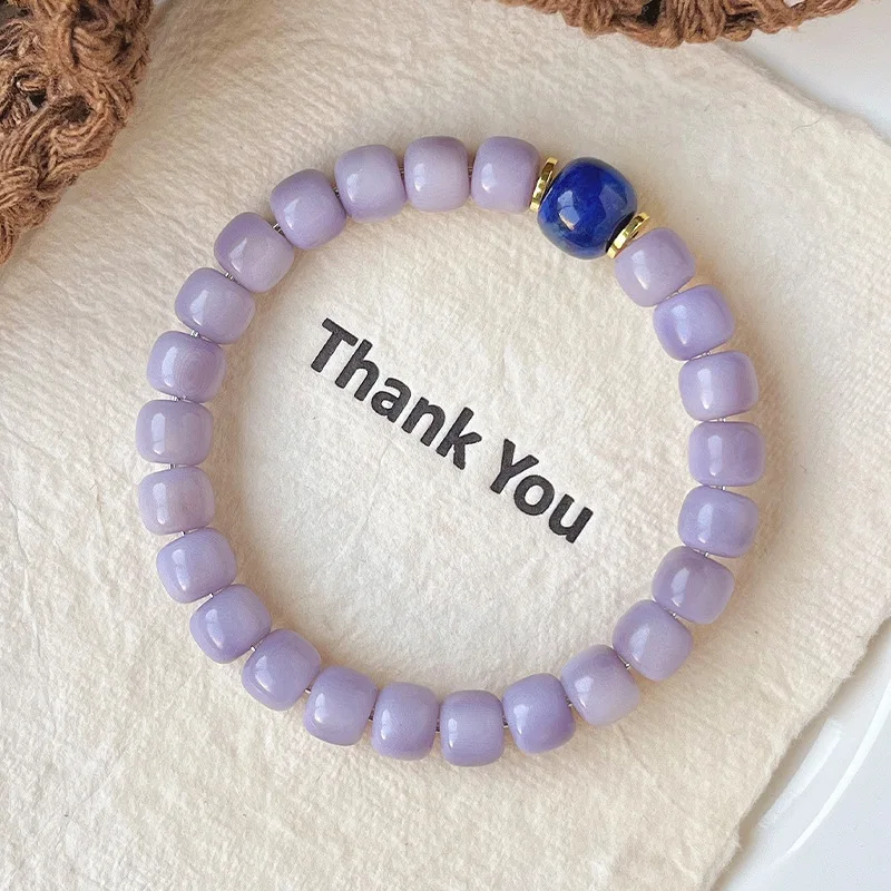 Nine Purple Fire Natural Ivory Fruit , Premium Bodhi Seed Prayer Beads Bracelet, - view 6