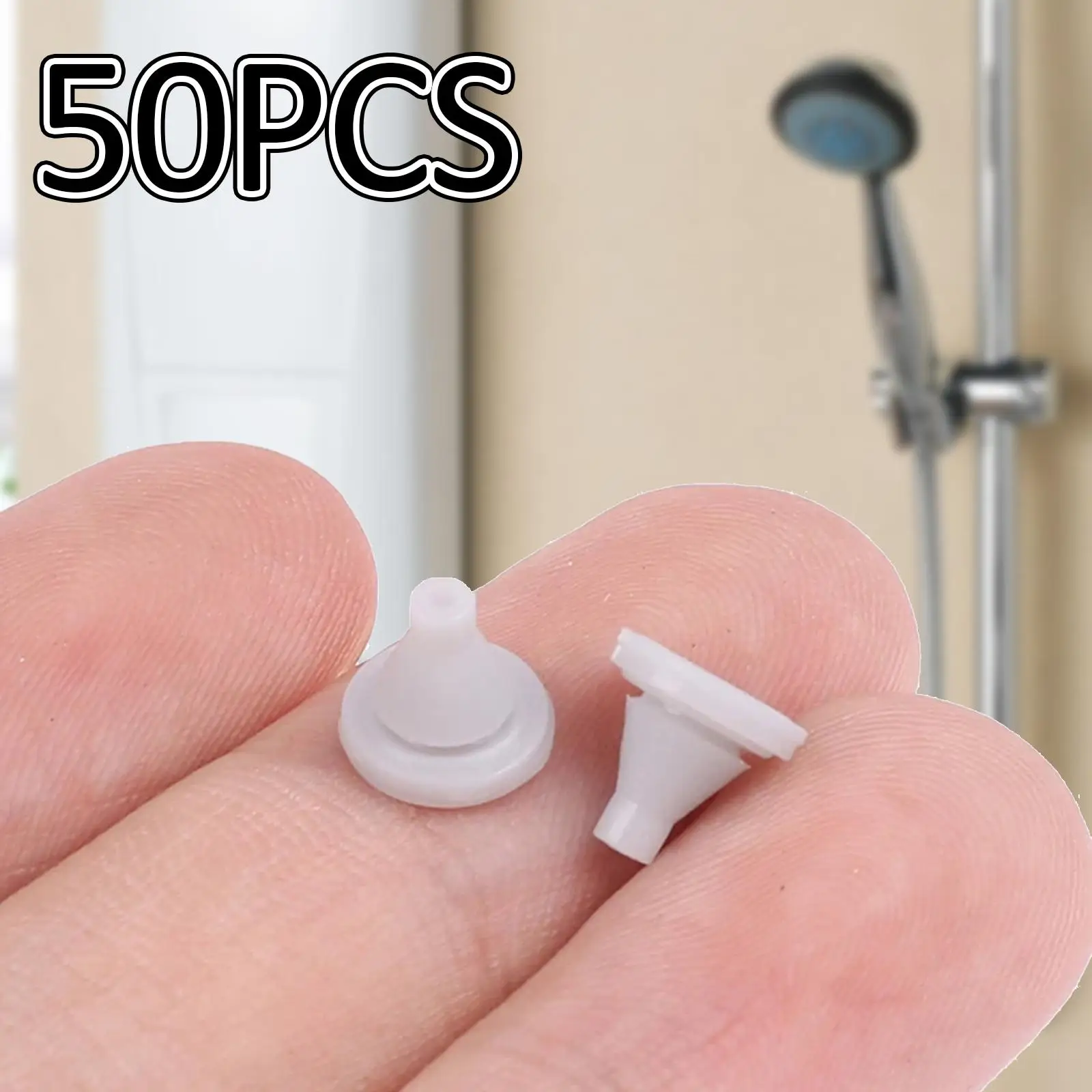 Food Grade Silicone Shower Head Nozzle Round Replacement Spray Hole Wash Water Outlet for Large Shower Head