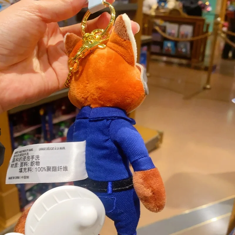 حقيقية ديزني Zootopia ضابط الشرطة النظارات الشمسية جودي ونيك فينيك قلادة دمية على ظهره حقيبة كتب المفاتيح قلادة هدية لعبة