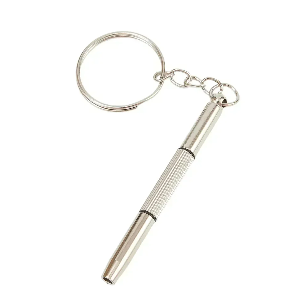 2PC Mini 3in1 Screwdriver Glasses Phone Watch Repair Tool Keyring Keychain Herramientas Parafusadeira Destornillador