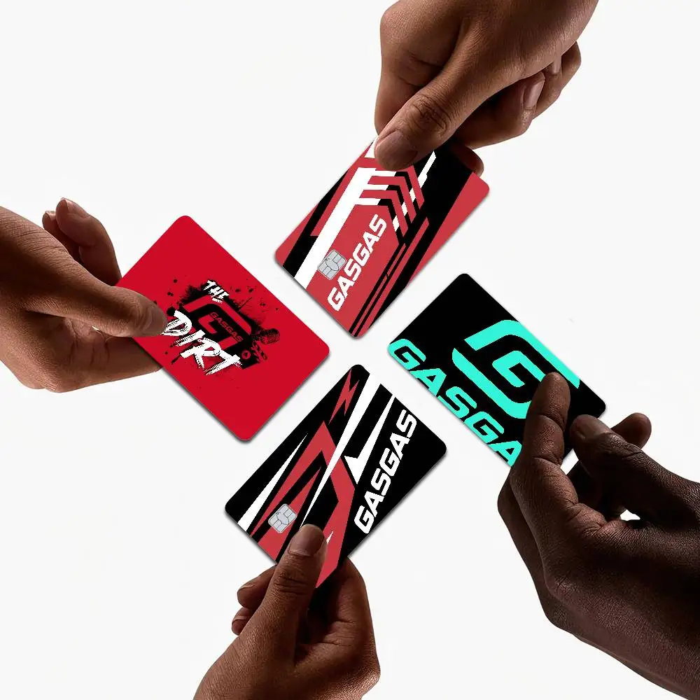 GasGas Red Motorcycle Various Anime Bank Credit Cards Bus Pass Stickers Cool Decoration Waterproof Stickers Collection