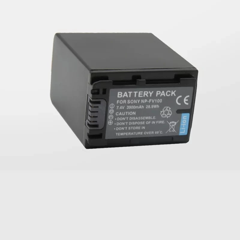 NP-FV100 Battery for Sony CX700E CX680 PJ50E 260E VG10 FV70 FV50 VG30 Camcorder Rechargeable Li-ion Power Supply