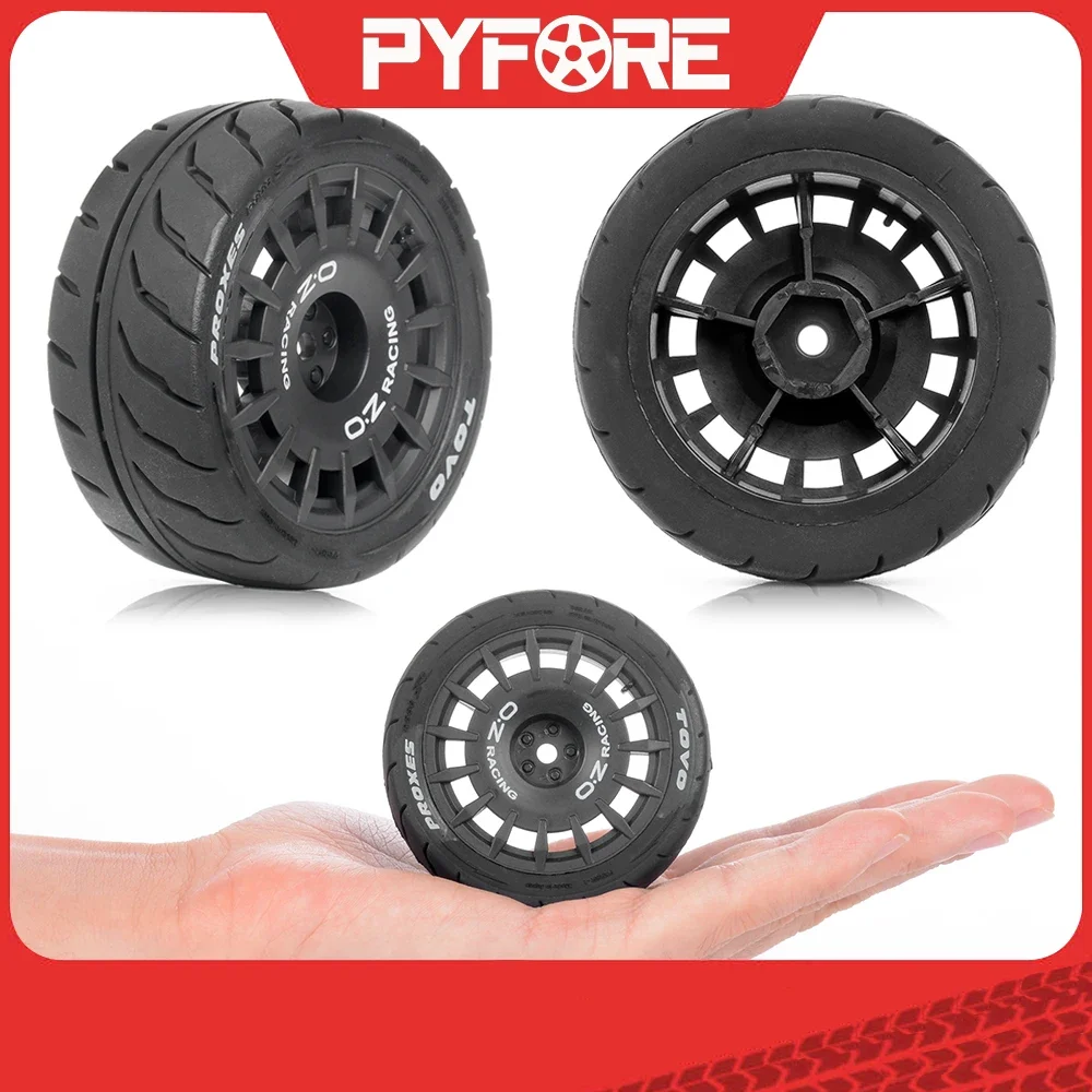 Adaptateur de pneus 12mm, 4 pièces, modèle de voiture télécommandé pour pneu de Tension 1/10 TAMIYA XV01 TT02 W217