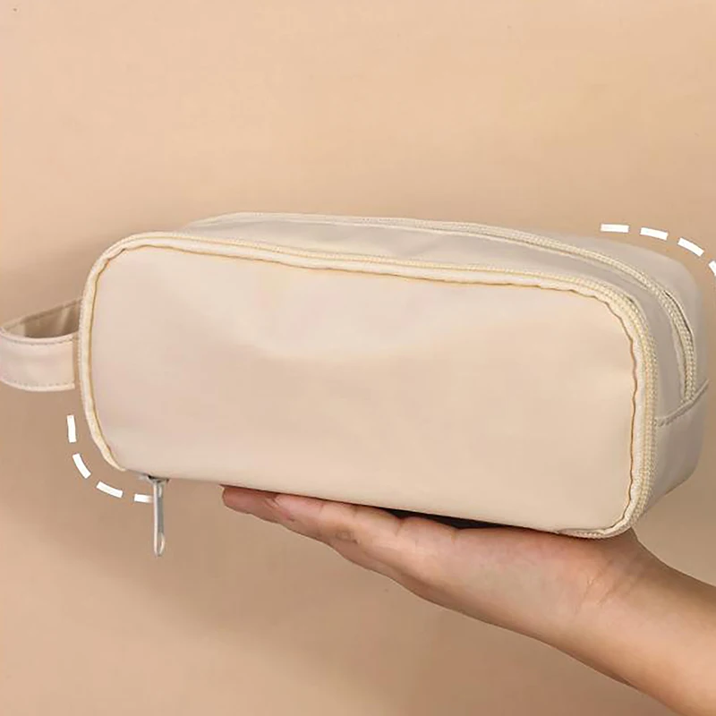 Grande Capacidade Transparente Compartimento Lápis Caso, Multifunções Pen Pouch, papelaria Estudante, Material Escolar