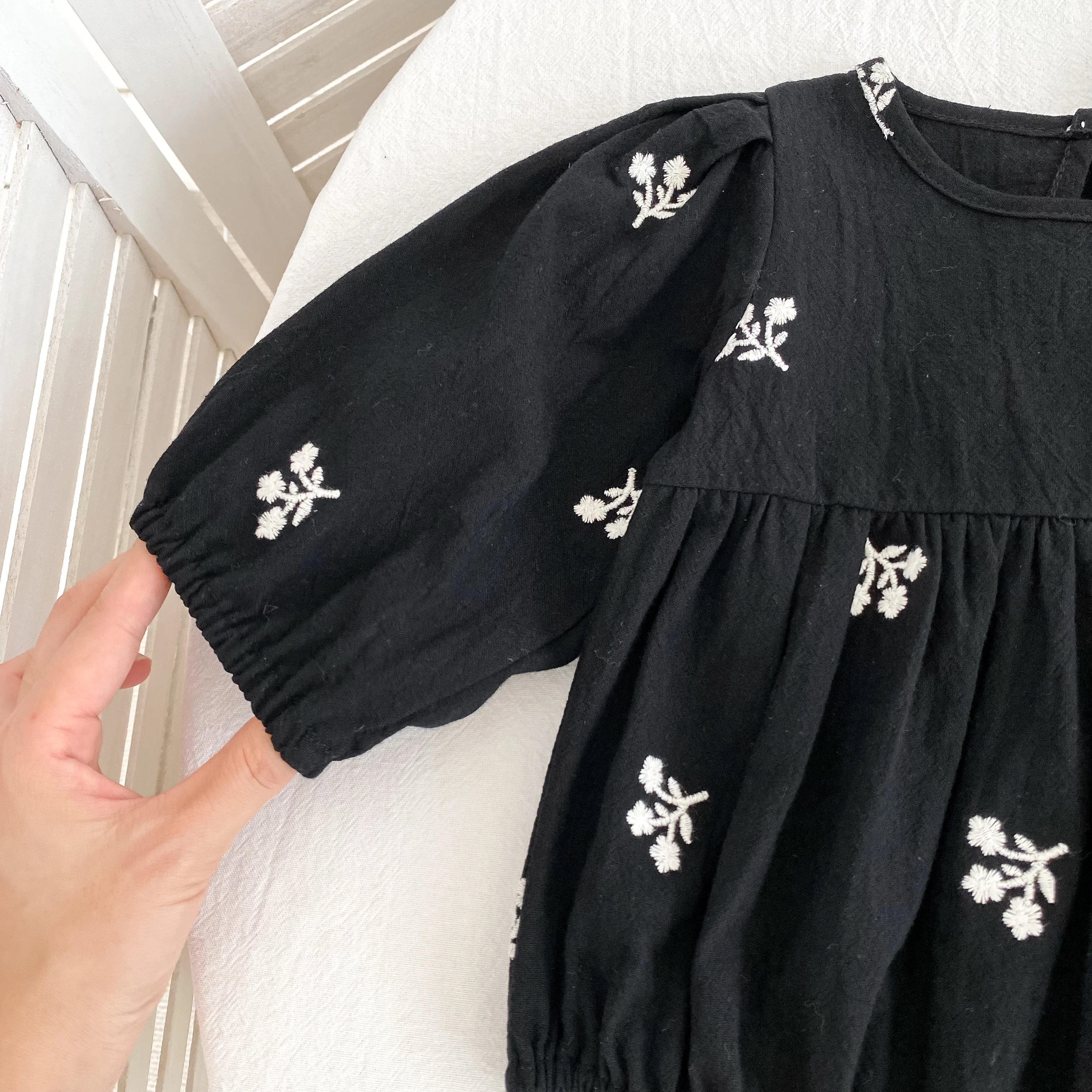 Neue Baby Gestickte Bogen Strampler Herbst Neugeborene Mädchen Romper Baby Kleidung Langarm Overall Klettern Kleidung Baby Baumwolle Kleidung – Detail 7