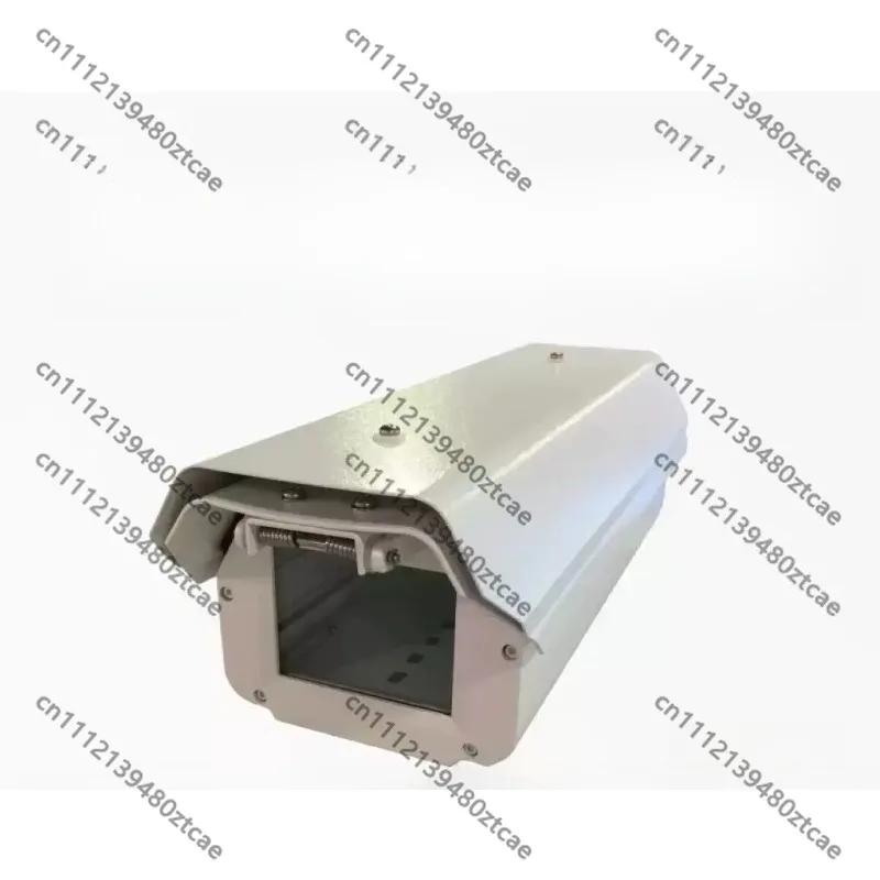 12-Inch outdoor aluminum alloy protective cover, surveillance camera protective cover, buckle back flip type temperature