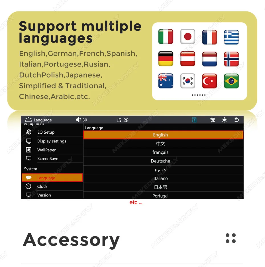 Mekede 11.26 polegadas sem fio carplay android auto controle central tela inteligente para painel de carro universal monitor multimídia player