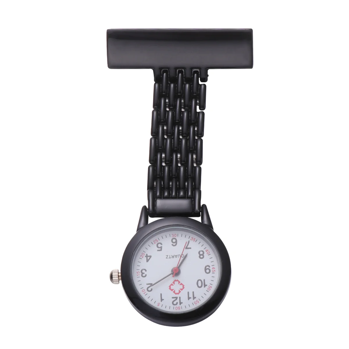 Alloy Mount Watch Pocket Nurse Black Fob Watches for Nurses The Hanging Pin Miss