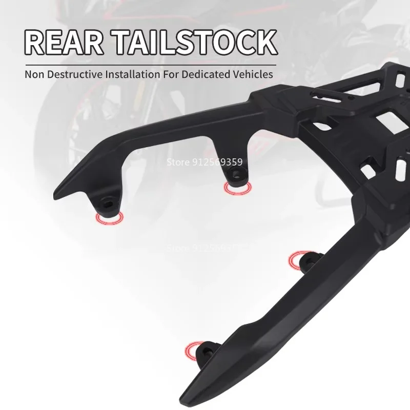 Fit For HONDA ADV160 Motorcycle Rear Luggage Carrier Rack,Durable Luggage Rack Extended Bar Carrier,Black Top Box Bracket Plate