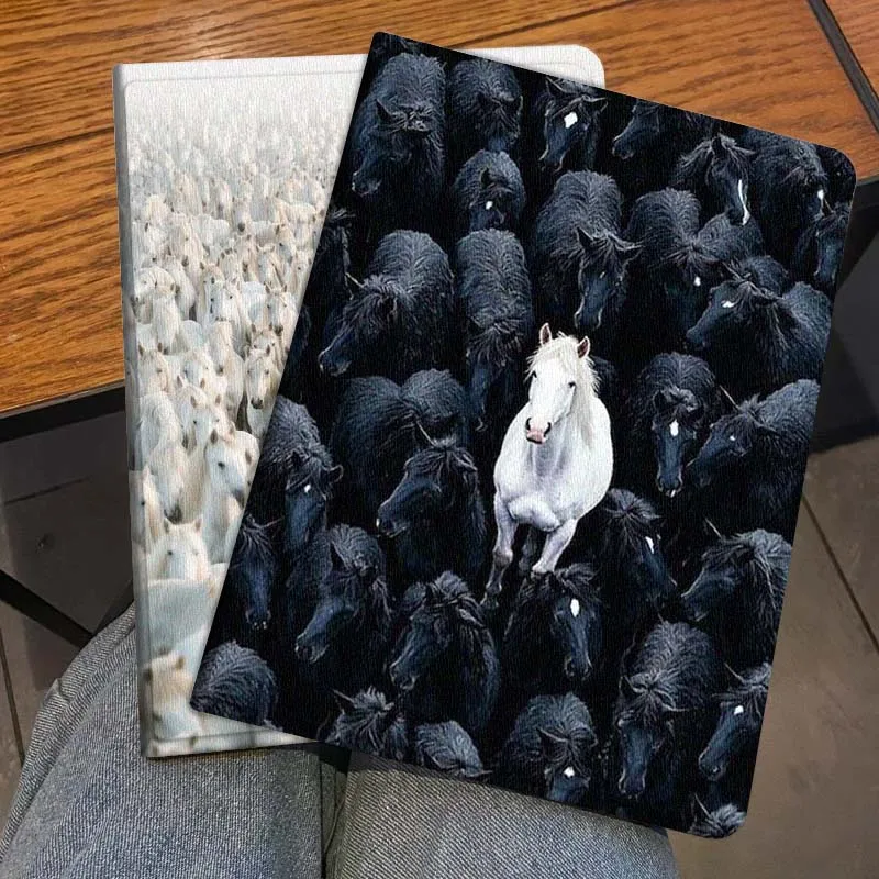 

Horse Tiger Cool Art Popular Gift For Honor Pad 8 V8 9 GT MagicPad 13 3 2 Tab MatePad Pro Air 12 X 12.6 Foldable Tablet Case