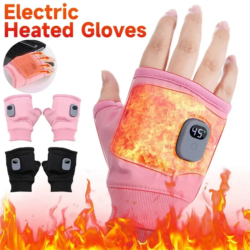 

New Motorcycle Riding Gloves Rechargeable Heated Gloves 360 Degree Thermal Heated Gloves Winter Windproof Warm Gloves