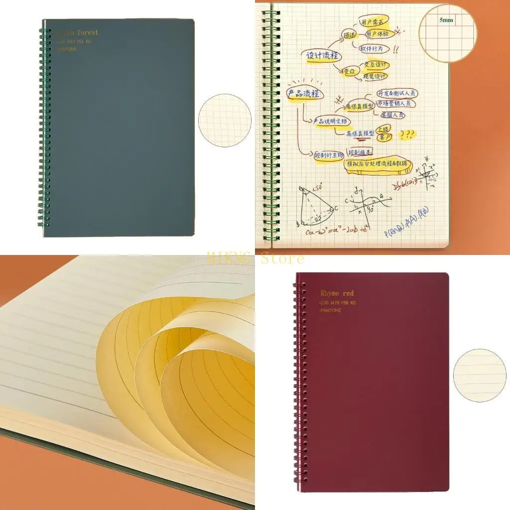 80Sheets Coil Notebook Inner Paper Pages Vintage Retro Paper best sale