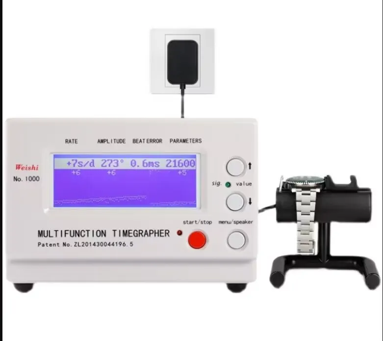 

Weishi 1000 Timegrapher Mechanical Watch Detector Motion Detector Automatic Calibration Timer Mechanical Watch Maintenance Tool