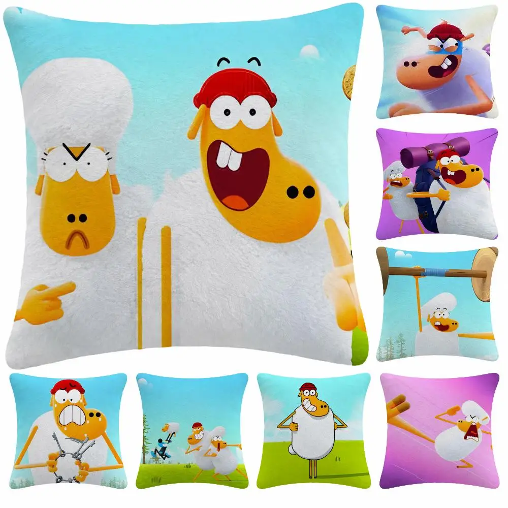 Cartoon Cute Kids K-Karate Sheep Cushion Cover Soft Plush  throw pillow Sofa Bedroom Living Room Car Dorm Home Decor Gift