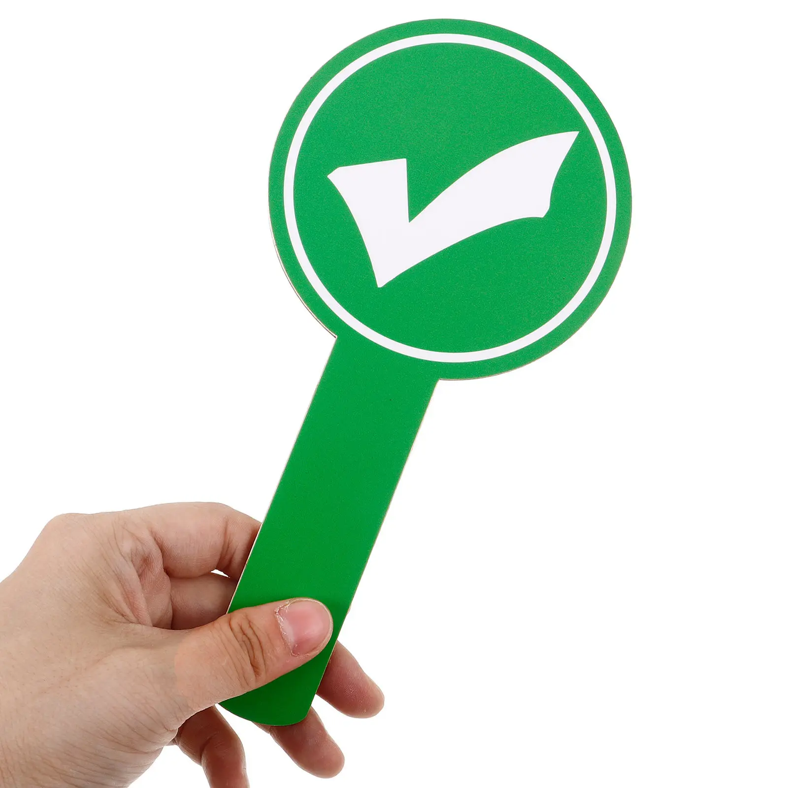 Sturdy Wooden Handheld Sign Easy Grip Design for Classroom Voting Teacher Judging Board Auction Paddles Answer Paddle