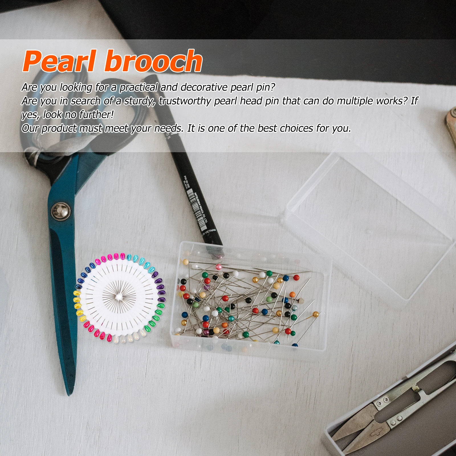 

480pcs Pearl Pin Jewelry Corsage Straight Clothes Pins Sewing Head Valentine Bouquet Wedding Floral DIY Projects