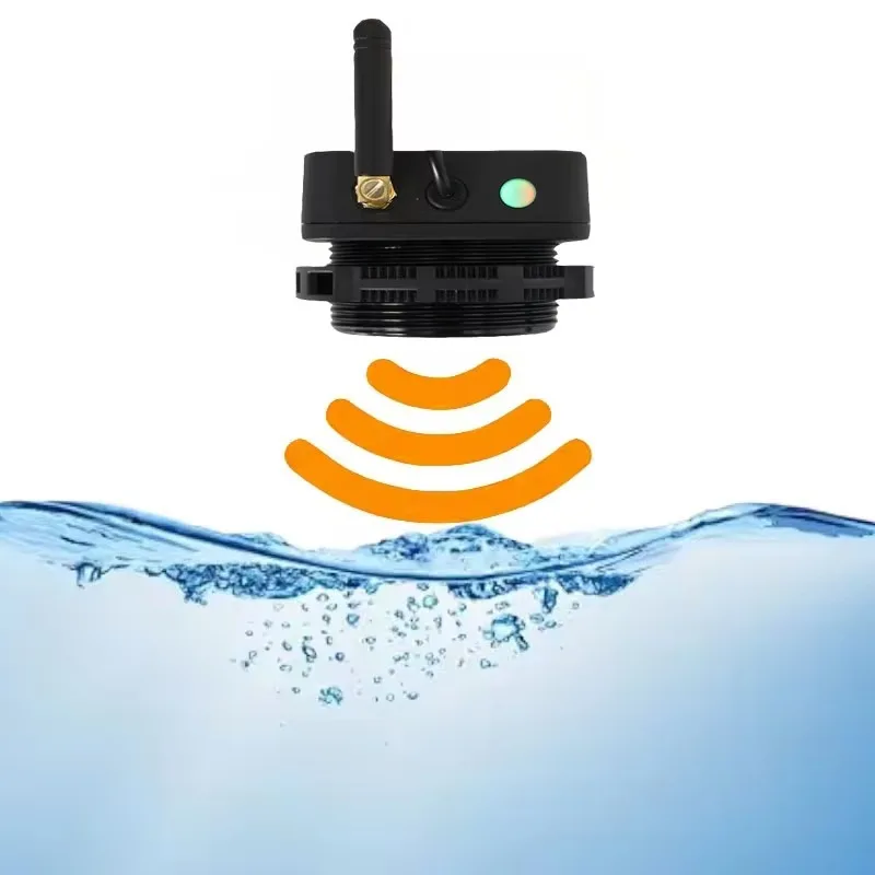 Solar‑Powered Ultrasonic Level Controller LCD Display Smart Real‑time Detection For Liquid Solid Fuel Tank Measuring Transmitter