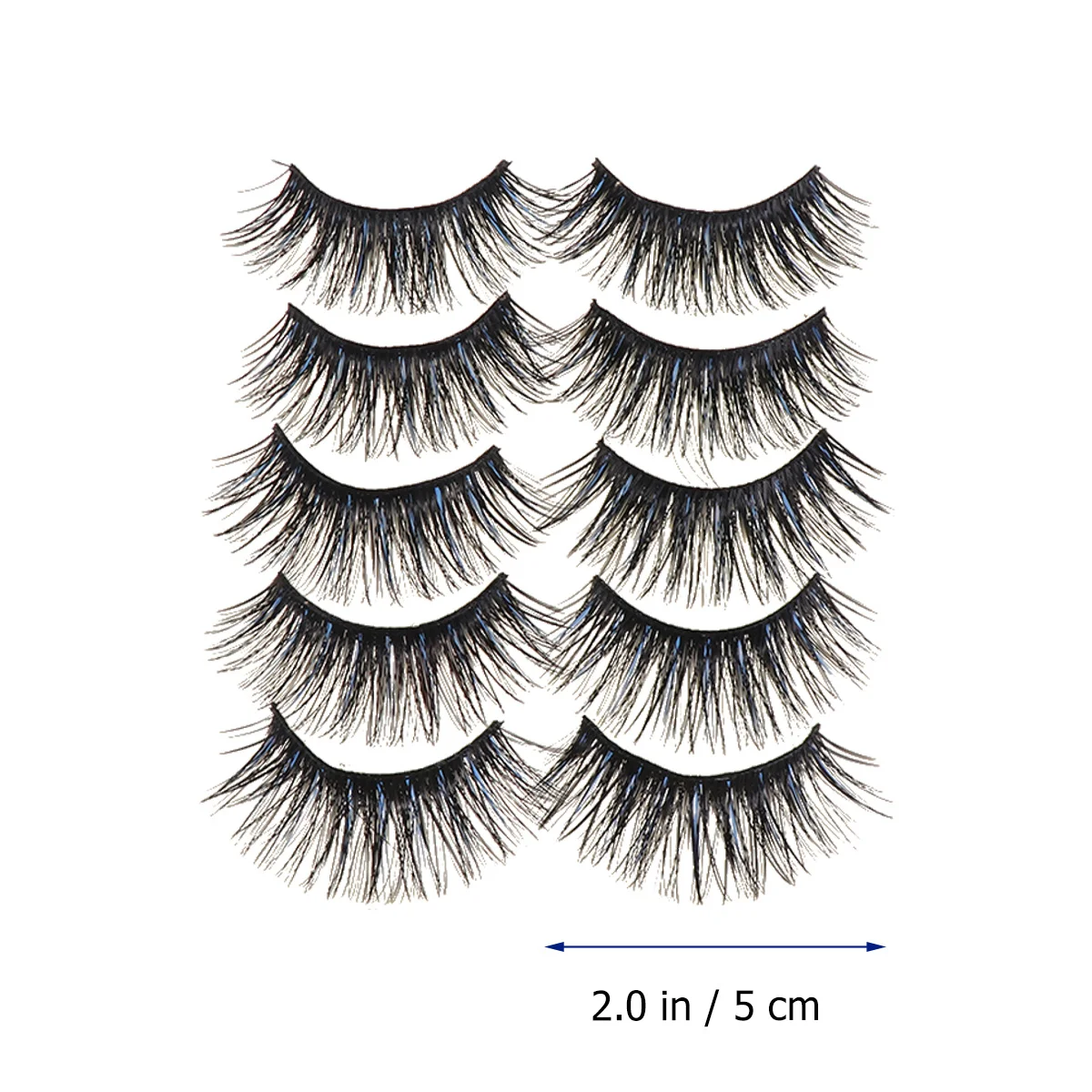 5Pairs Exquisite Workmanship Safe Odorless False Eyelashes Thick Long Natural Lashes Easy Use Remove Daily Stage Makeup