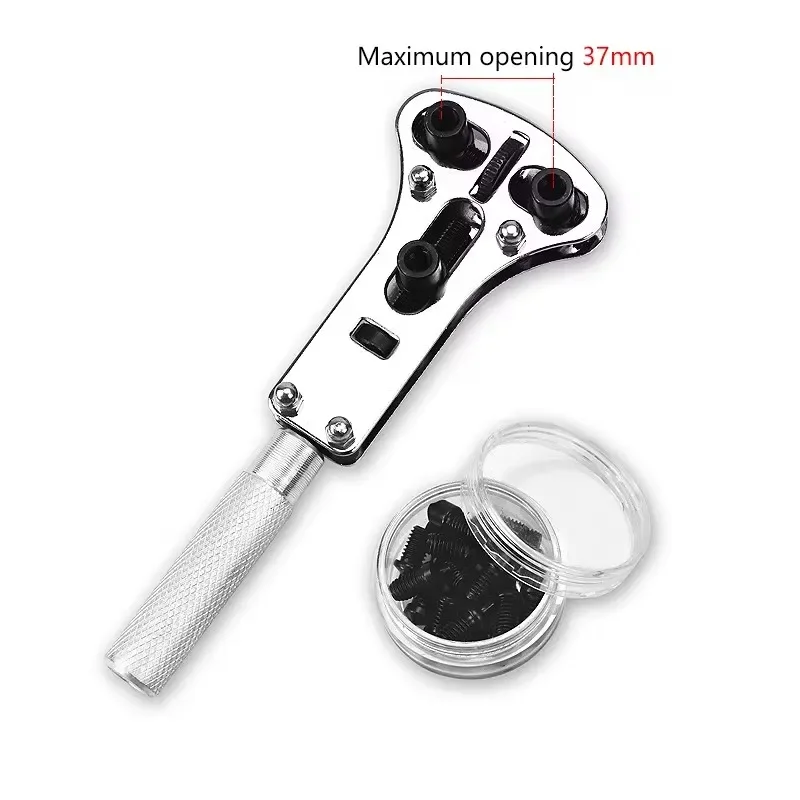 Watch Repair Tools Wrist Watch Case Opener Adjustable Screw Back Remover Wrench Repair Tool Claw Watch Repair Tools Case Opener