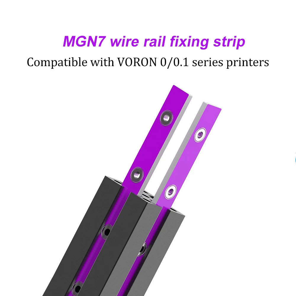 Voron 0.1/0.2 Wire Rail Holder Purple PCB Fiberglass for Voron 0.1 1515 Aluminum Extrusion Profile MGN7 Rail Bracket 10PCS