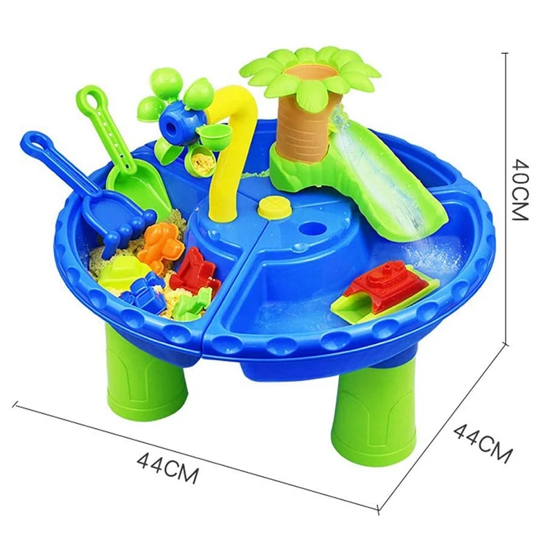 Children's Beach Toy Set Play Sand Toys Kids Summer Beach Table Baby Water Sand Digging Tools For Seaside Swimming Pool