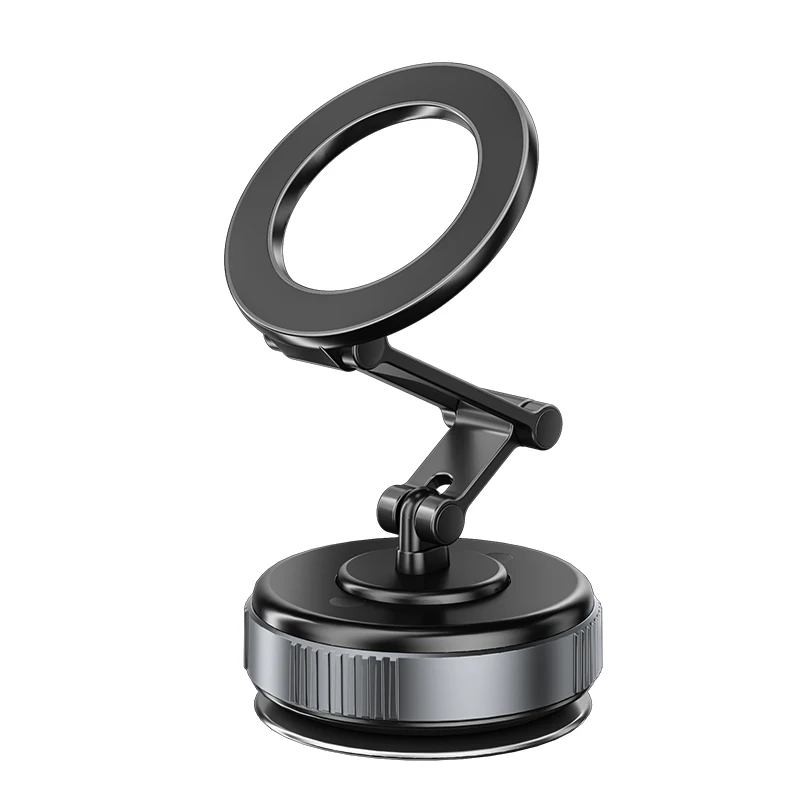 Car Mount Vacuum Magnetic Holder Foldable Strong Suction Stand For Cell Phone For iphone 16 15 12 13 14 Live Streaming