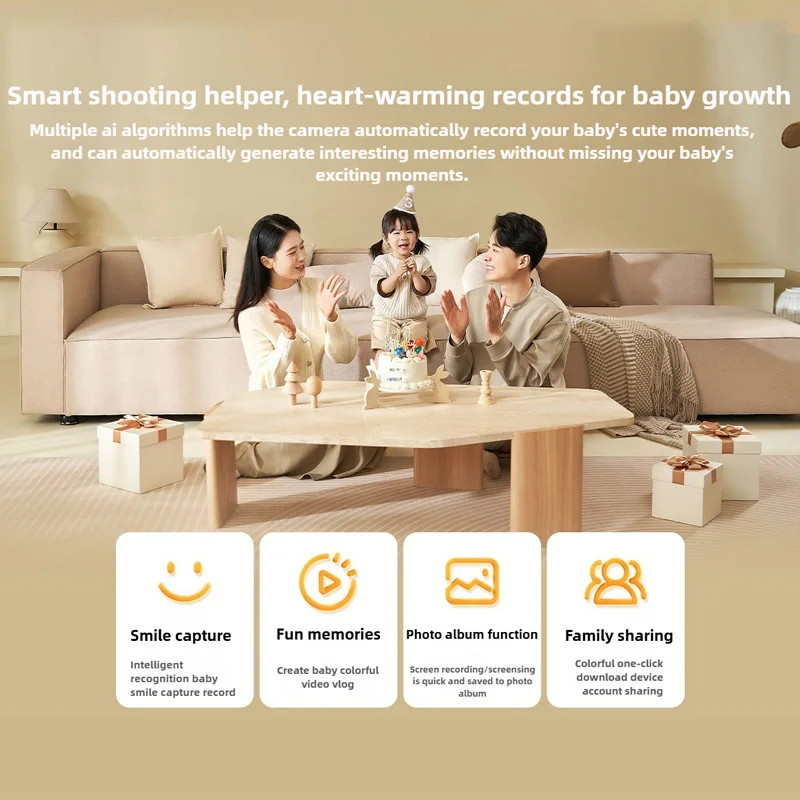 كاميرا Xiaomi الذكية إصدار رعاية الأم والطفل شاشة مراقبة البكاء والسعال للرضع اتصال داخلي في الوقت الحقيقي للعناية بالطفل