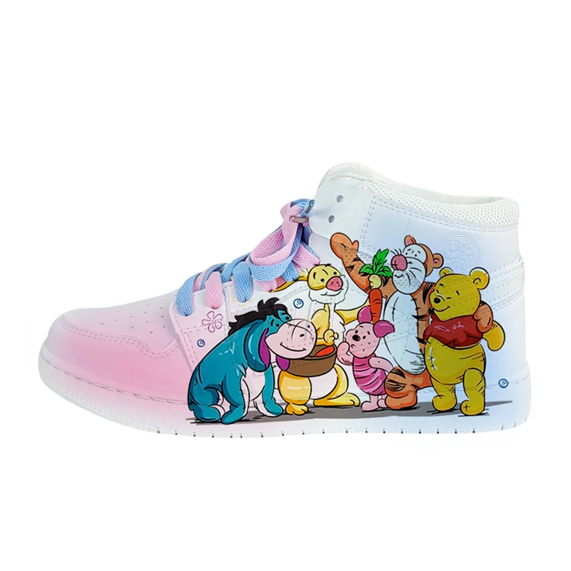 New The Disney family cartoon girls  princess cute Casual shoes non-slip soft bottom sports shoes for girl gift