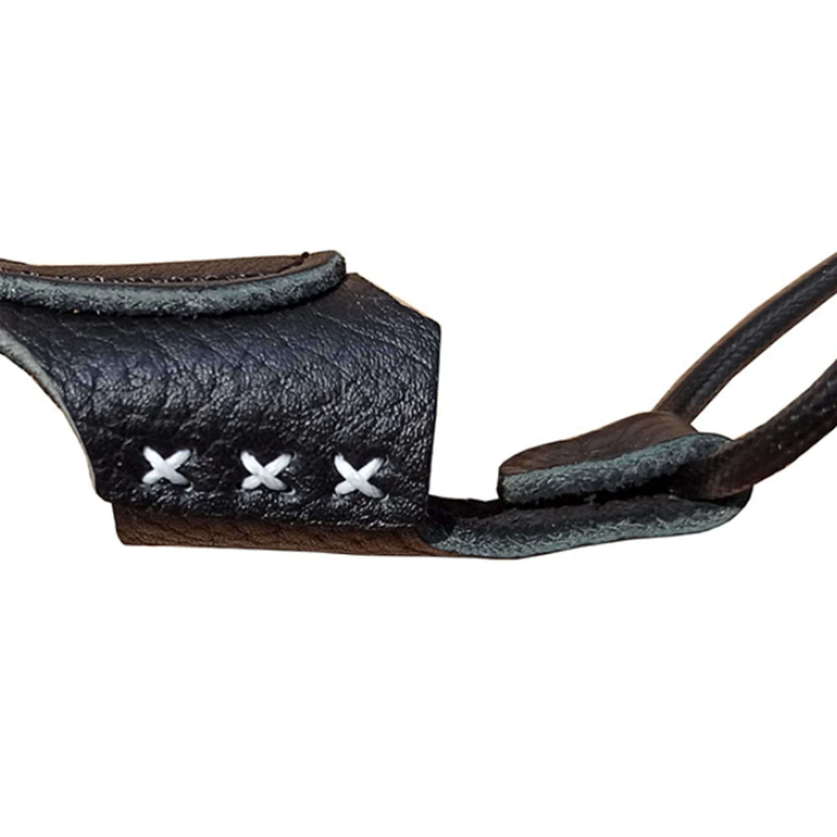 Archery Thumb Ring Finger Guard for Hunting Target Recurve Bow Cow Skin Soft Leather Protector Glove Rich