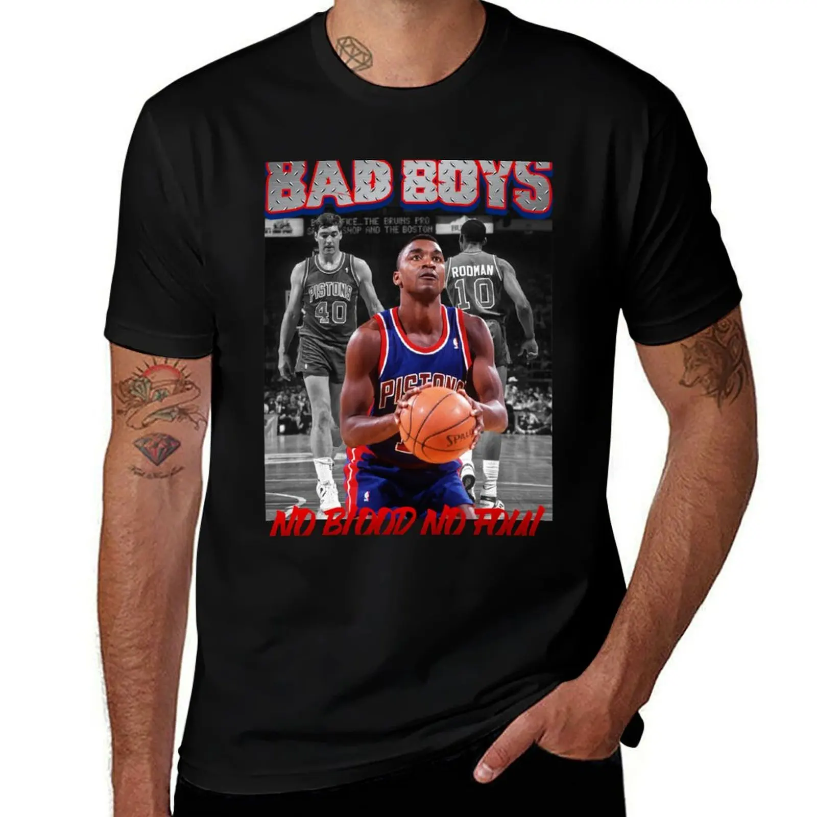 Bad Boy Pistons T-Shirt Dry Fit Running Short Sleeve Top T-Shirt