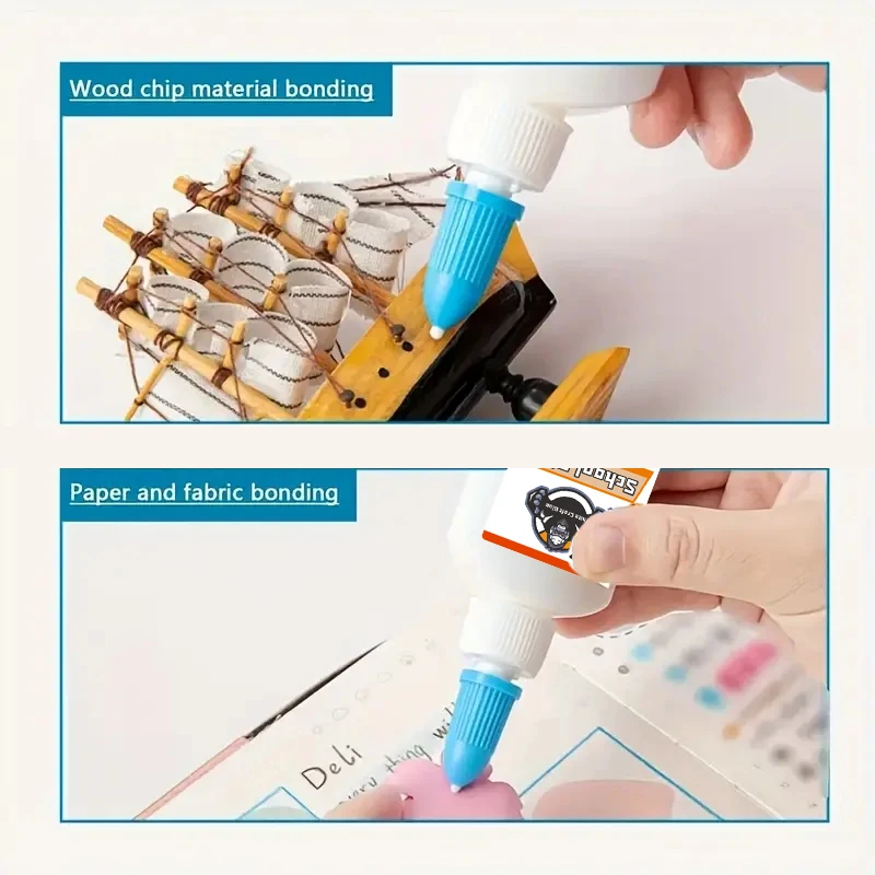 120ml/240ml White Liquid Crafts Glue Fast-Drying Washable DIY Strong Adhesive For Handmade Stickiness Wooden Models Paper Fabric