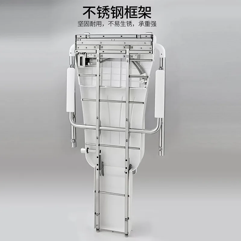 Antibacterial Sitting Shower For The Elderly Pregnant Women Constant Temperature Folding Seat Multi-function Wall-mounted Bath M