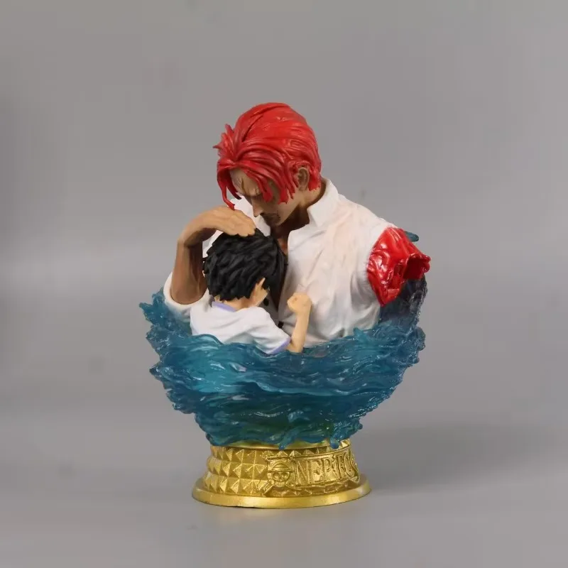 

13cm One Piece Memory Series 001 Broken Arm Red Hair Shanks Childhood Luffy Embrace Bust Figure Model