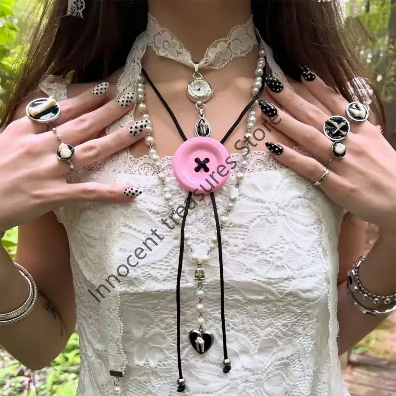 3XUA Stylish Knot Closure Wax Rope Necklace Customizable Length For Everyday Wear Gift For Her Fashion Jewelry Accessory