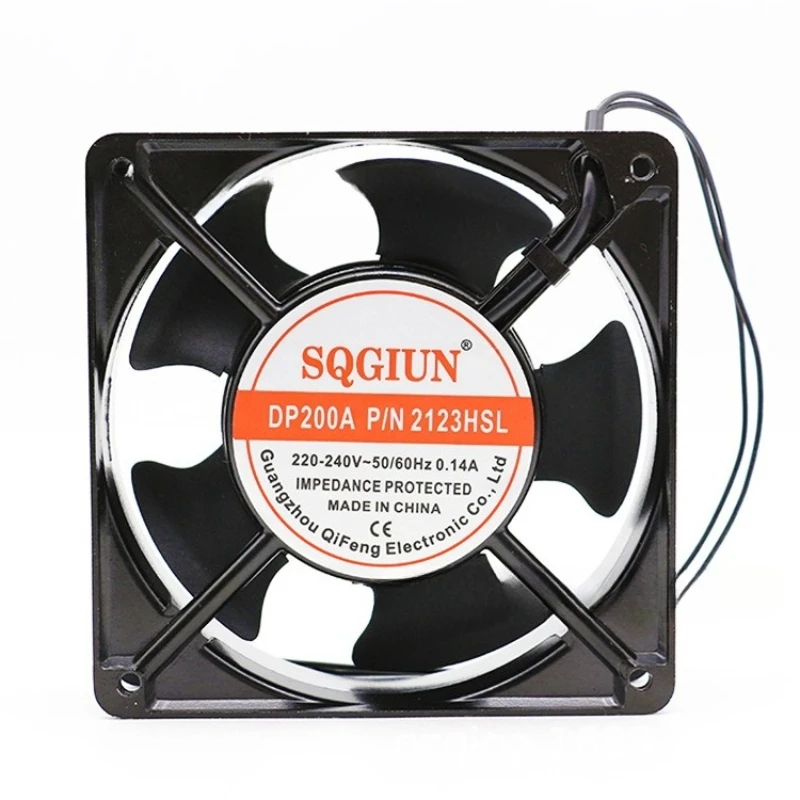 DP200A 2123HSL 220V-240V 120x120x38mm 0.14A Sleeve Bearing Cooling Fan, 120mm AC Axial Industrial Cabinet Ventilation Fan