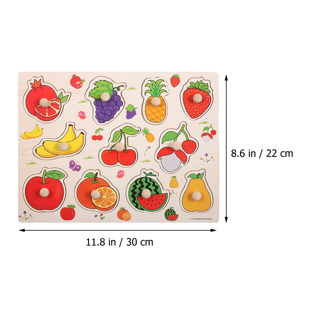 لوح يدوي للفاكهة، ألغاز خشبية للأطفال الصغار، تعلم التعرف على الأشكال، لعبة مطابقة تعليمية، نشاط ما قبل المدرسة