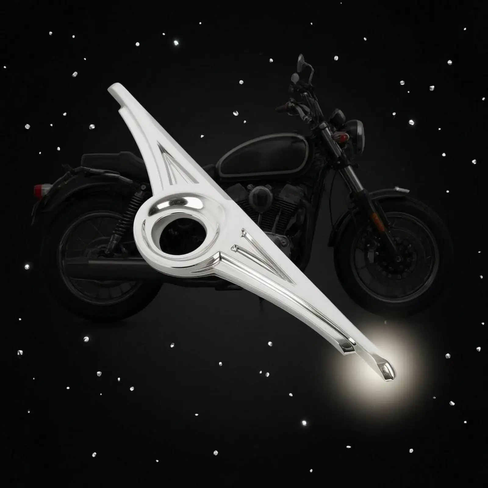 Chrome Wing Trunk Lock Cover for Honda GL1800 2012-2017 Motorcycle Rear Luggage Decorative Guard ABS Plastic