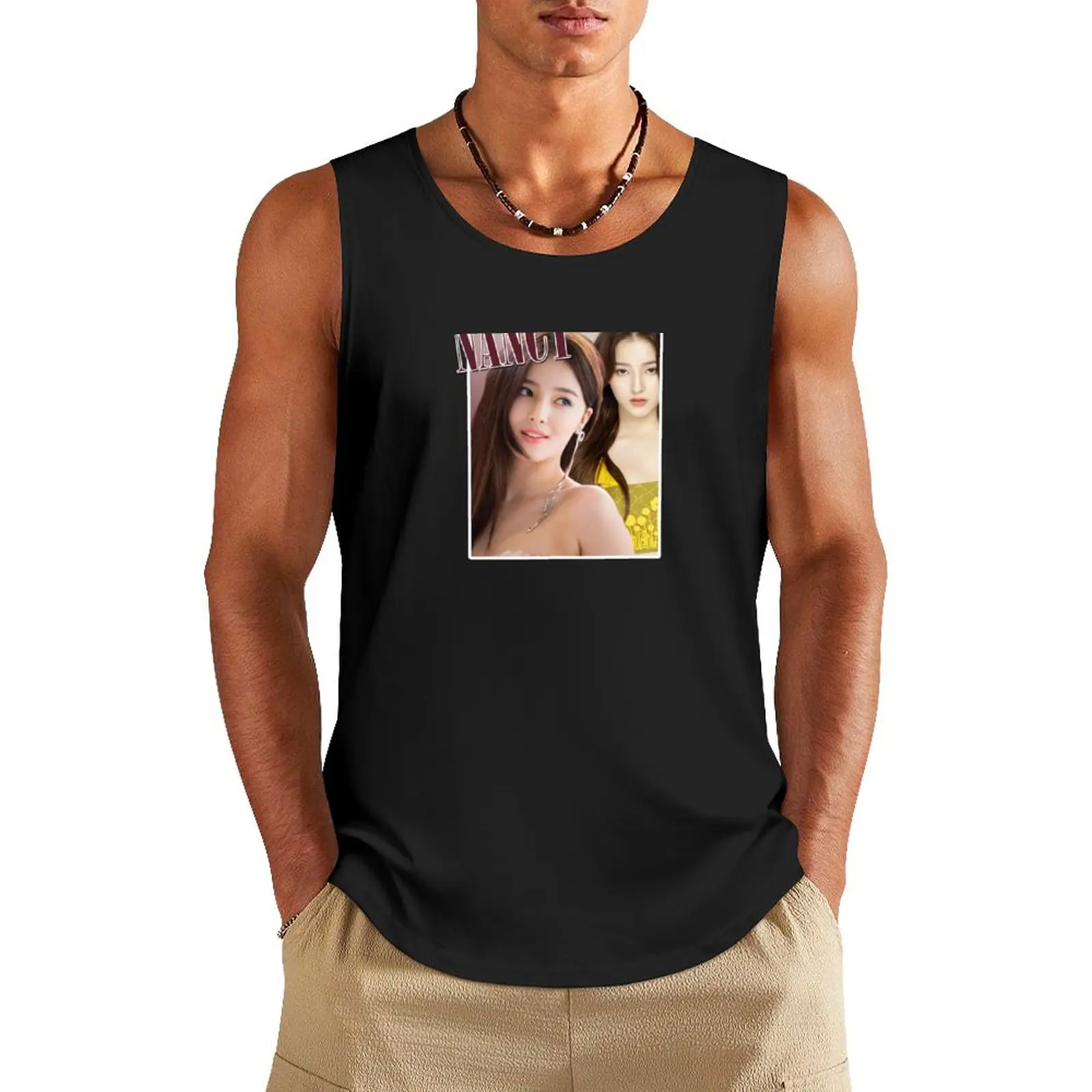 Momoland Nancy Tribute 2 Tank Top Gym T-shirts for men Male clothes sports clothes for men