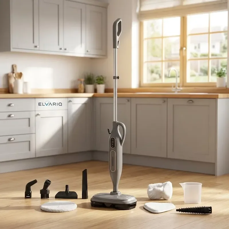 High Quality Powerful Electric Steam Mop Floor Washer with Adjustable Steam Modes and Multiple Brush Heads for Use
