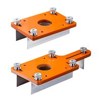 Router Table Insert Plate Slotted Bracket Auxiliary Tool Lightweight Sturdy Trimming Machine 2 in 1 for Wardrobe