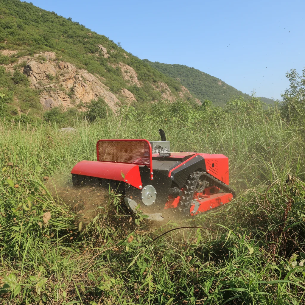 

Garden Remote Control Lawn Mower Quiet Operation Small Grass Cutter for Landscape