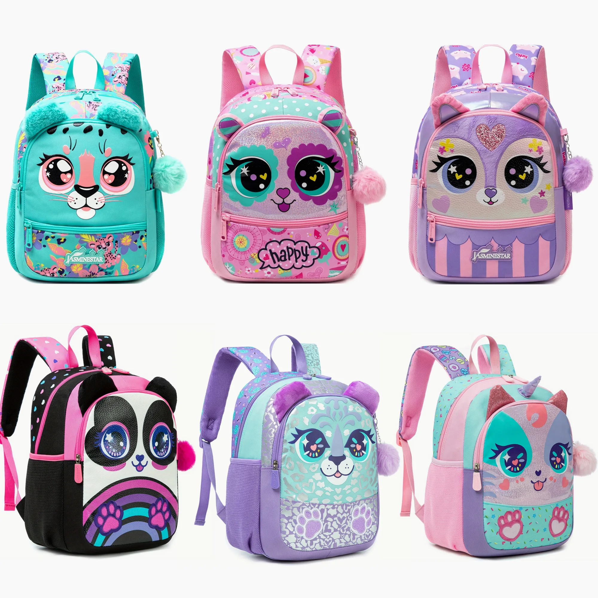 13 Inch Backpack for Little Girls Age 3-6 Cute Toddler Bag Lightweight Preschool Kindergarten Bookbag School Supply for Kids