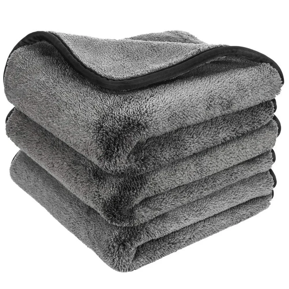 1pcs Microfiber Car Cleaning Towel Double-Sided Super Absorbent Car Wash Cleaning Cloth Scratch Proof Soft Lint Towels