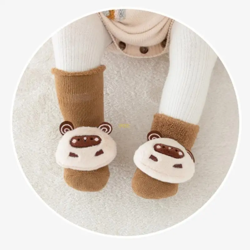 

Infant Floor Socks Toddlers AntiSlip Short Midcalf Socks Baby Indoor Footwear