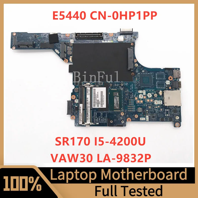 

Mainboard CN-0HP1PP 0HP1PP HP1PP For Latitude E5440 Laptop Motherboard VAW30 LA-9832P With SR170 I5-4200U CPU 100% Full Tested