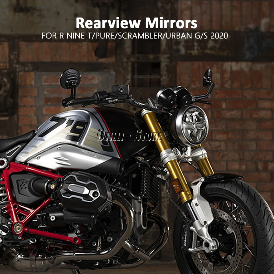 モーターサイクルミラー,リアミラー,バーエンドミラー,bmw r9t,rninet