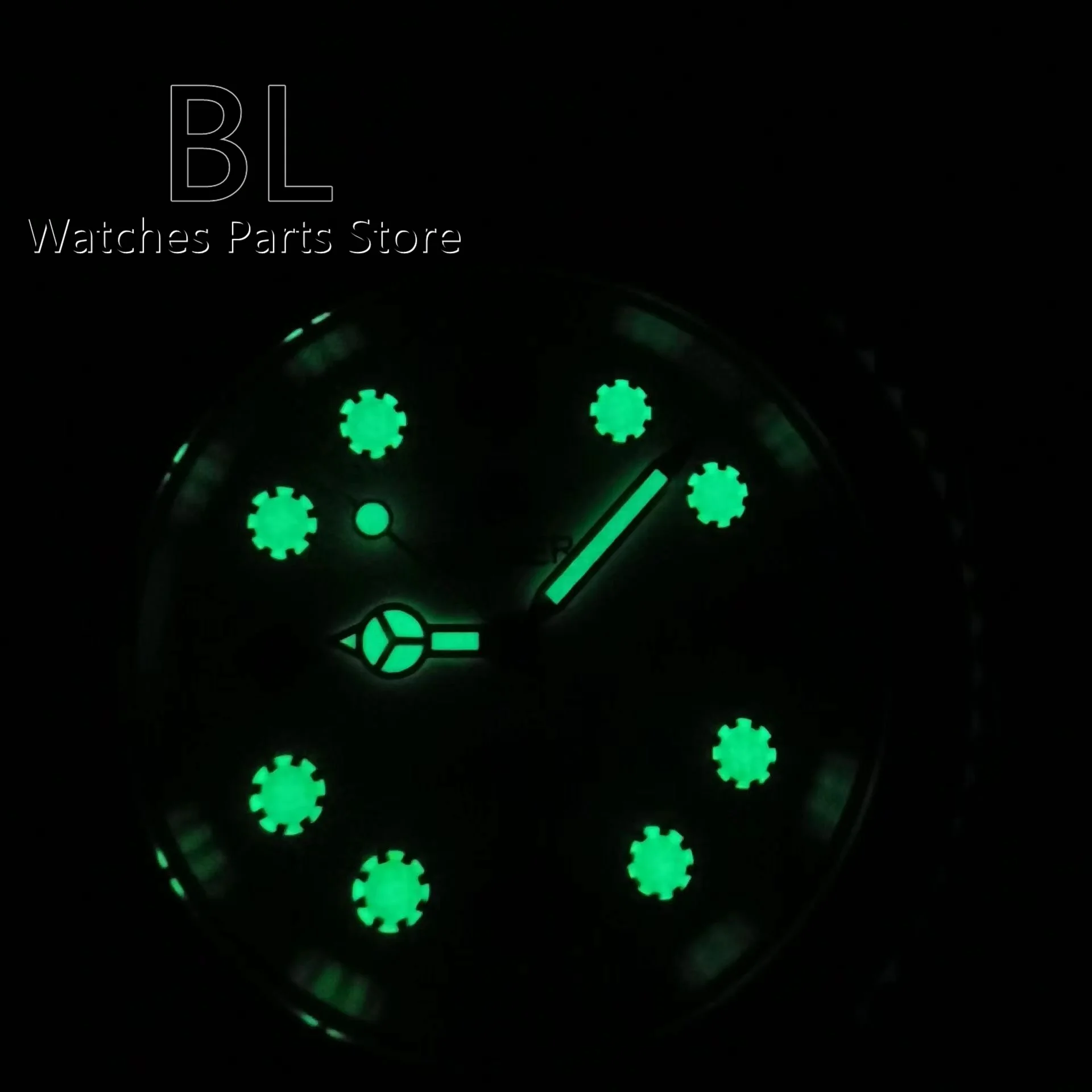 BLIGER New 40mm Watch For Men NH35 Automatic Spphire Glass World City Name Bezel Poker Pattern Dial Green Luminous Rubber Strap