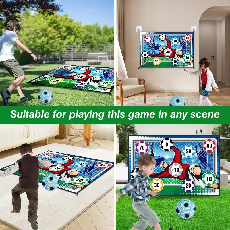 Soccer Game Mat Set Outdoor Indoor Soccer Toys Multiplayer Competitive Soccer Games Children Football Training Boy Gifts