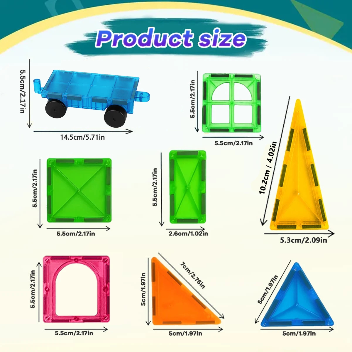 Magnetic Building Blocks Magnetic Force Plate Children's Toys, Creative Toys Architect, Handheld Children's Gifts