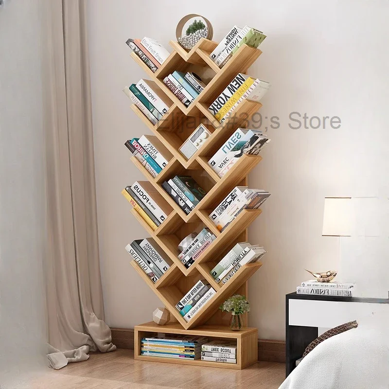 Heart Simple Display Kids Bookcase Floor Storage Tree Storage Shelf Small Bookshelf Living Room Estantes Home Furniture WKBS